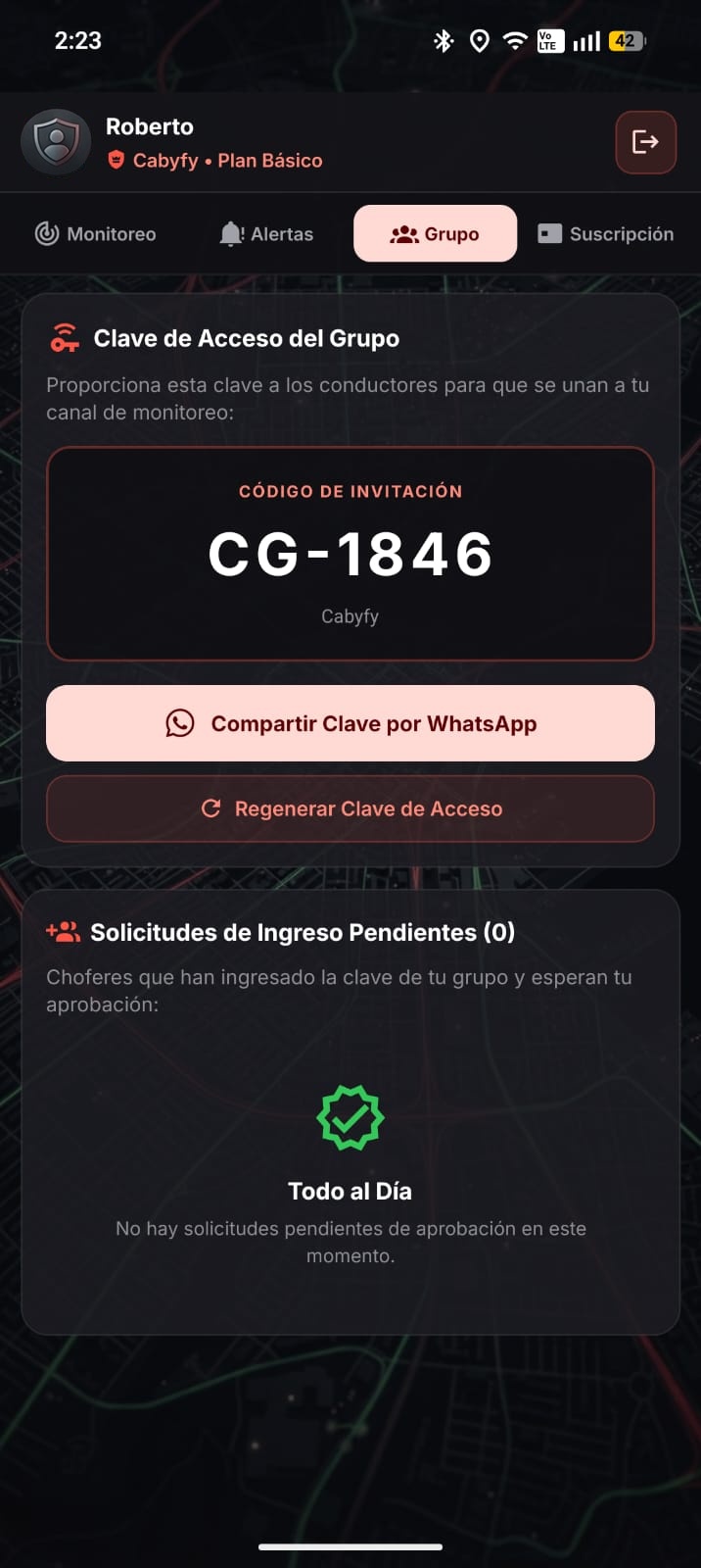Grupos Admin CabyGuard