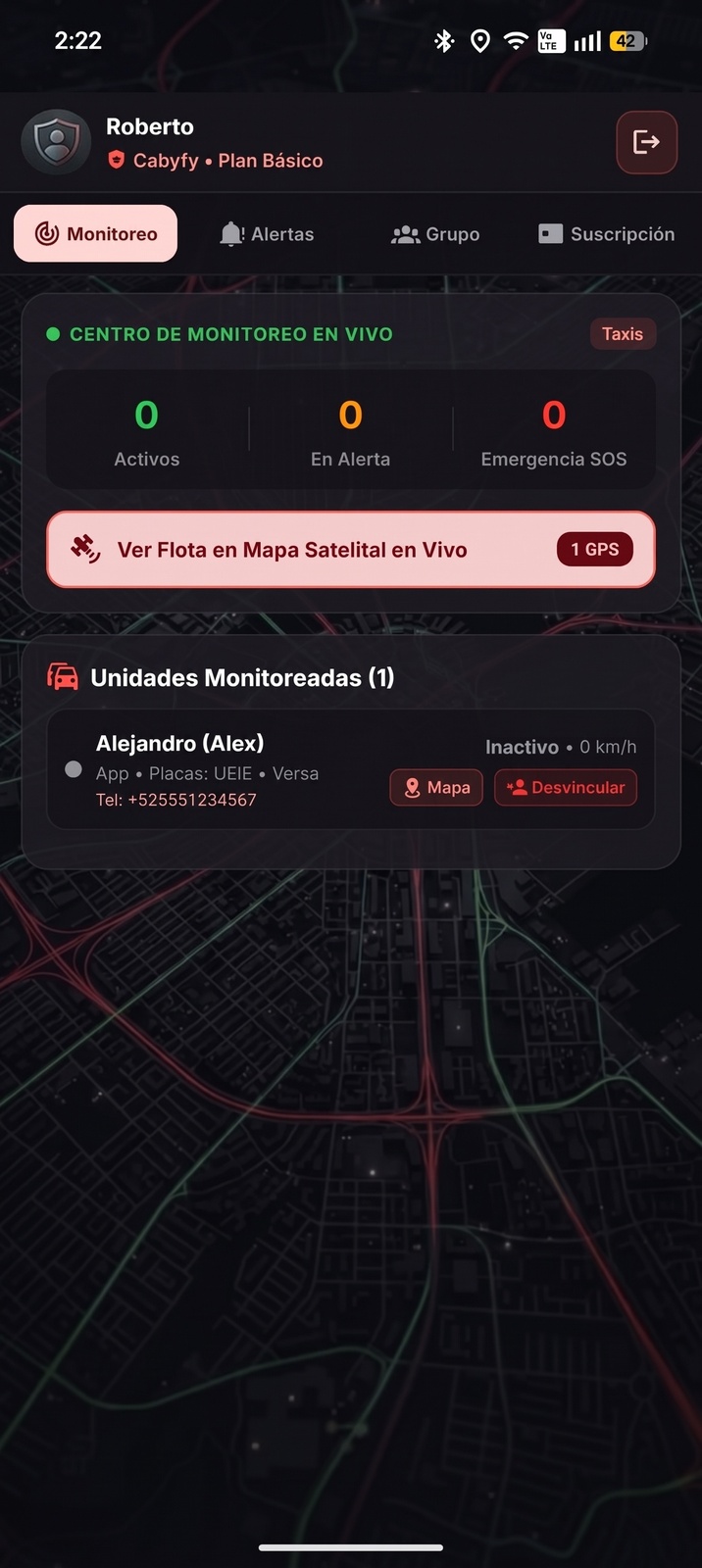 Monitoreo Admin CabyGuard